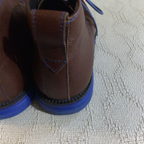 Donald Pliner Men’s Ankle Boots Size 8 M Brown Leather Going out Party Fun - Picture 12 of 12